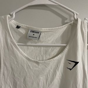 White gymshark tank top
